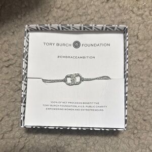 Tory Burch Silver Knot Bracelet
